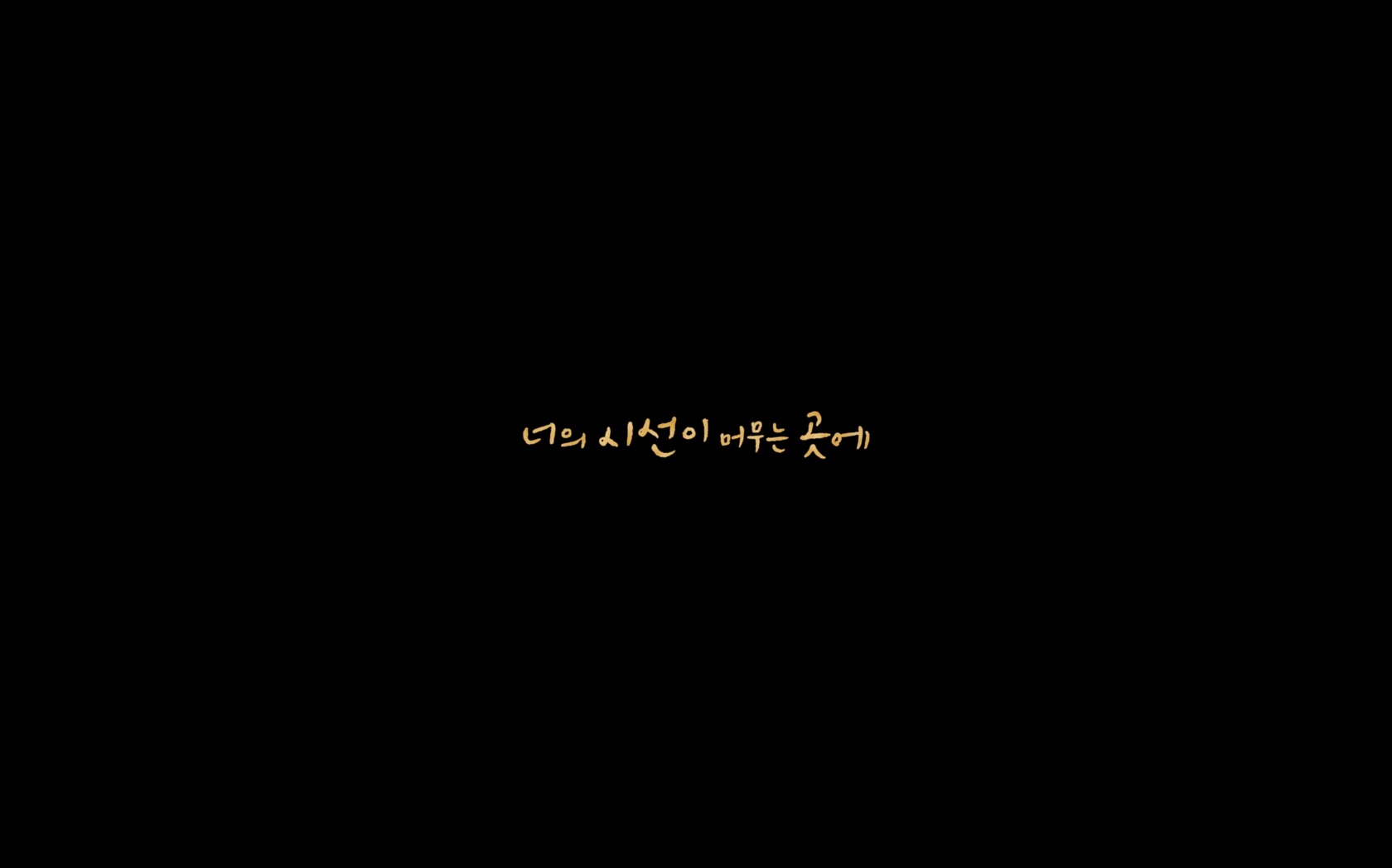 너의 시선이 머무는 곳에[엔딩크레딧]